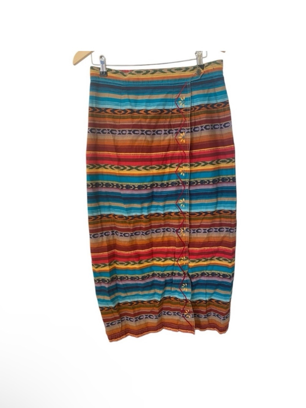 Sun River Clothing Co. Womens Vintage Southwestern Long Wrap Skirt - Picture 2 of 6